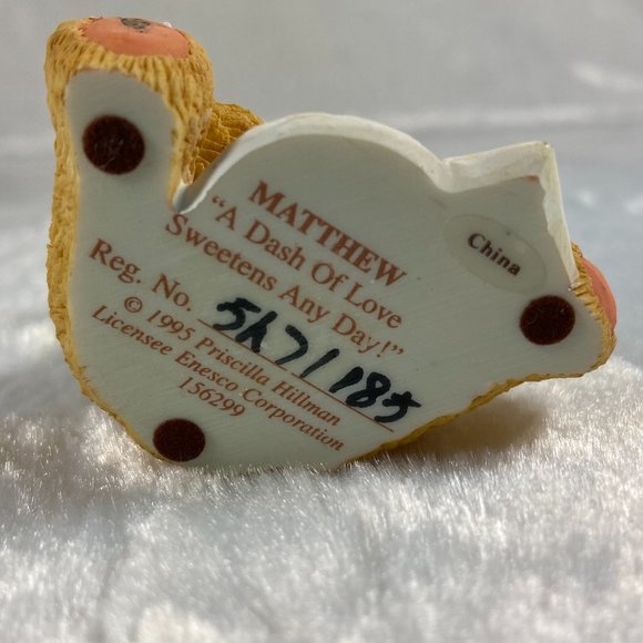 Cherished Teddies- Matthew - A Dash Of Love Sweetens Any Day! #156299 - Picture 7 of 7